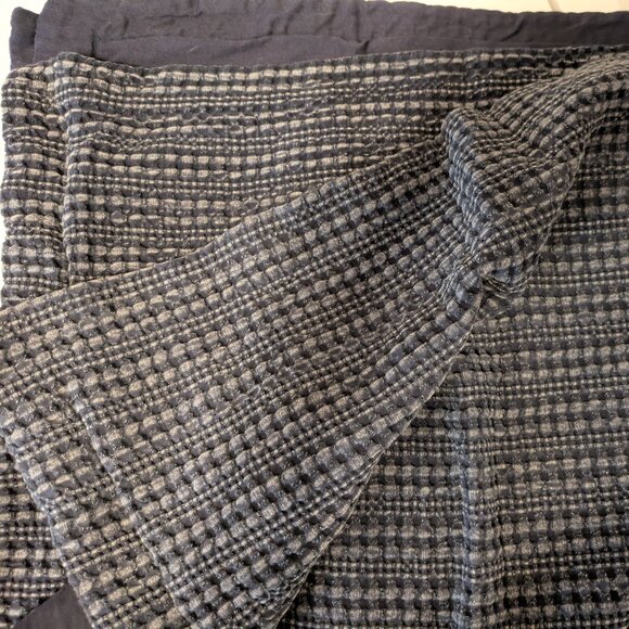 POTTERY BARN DUVET COVER & 2 PILLOW SHAMS (NAVY) - Picture 5 of 9